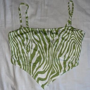 Zebra crop top